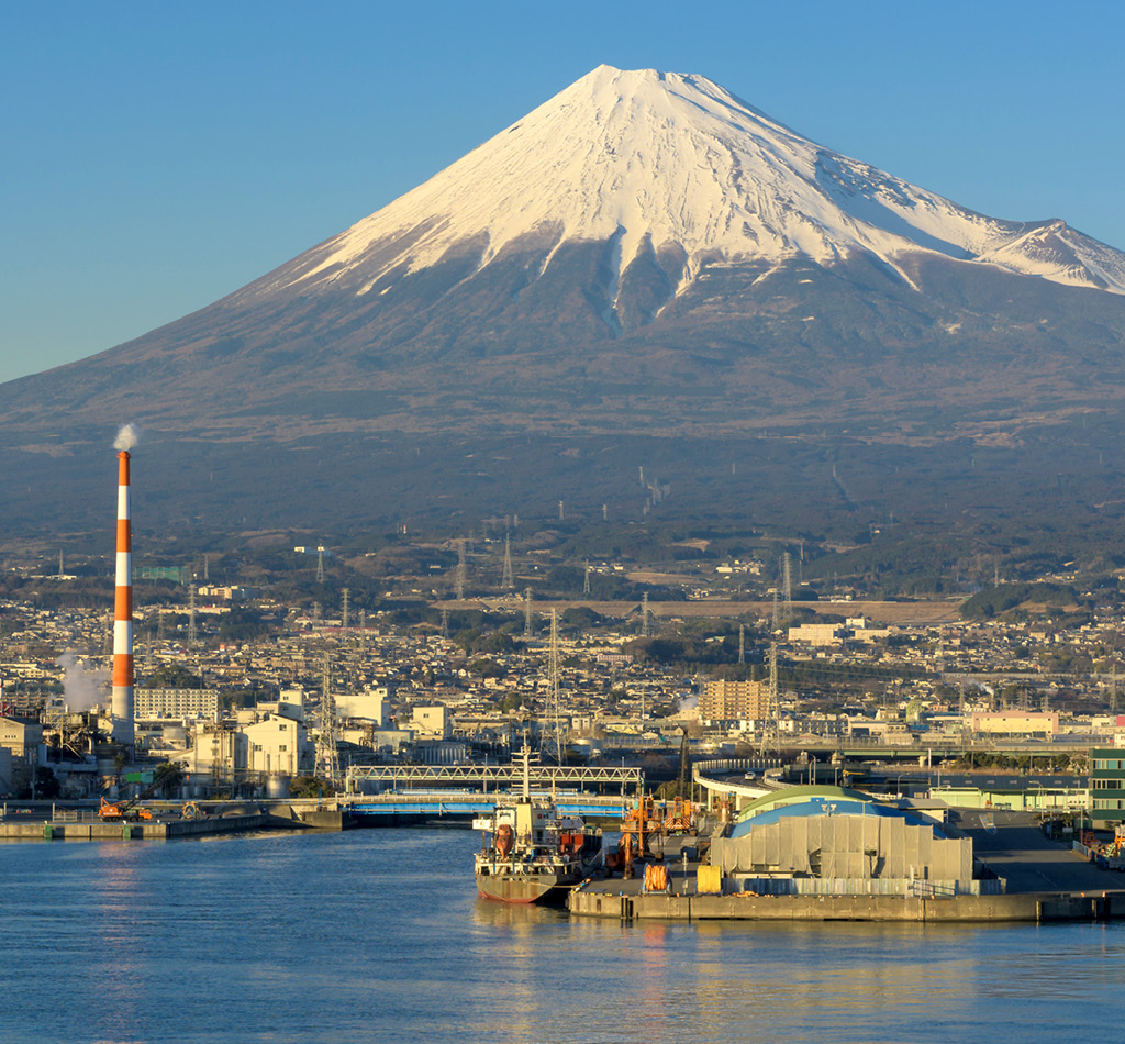 View of Mountain Fuji at Shizuoka prefecture, Japan.
