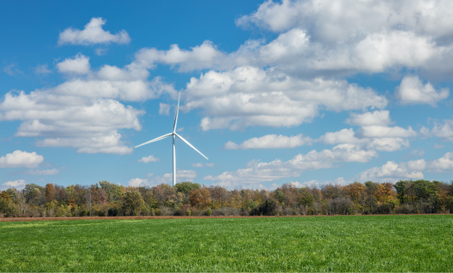 Grand Renewable wind farm turbine