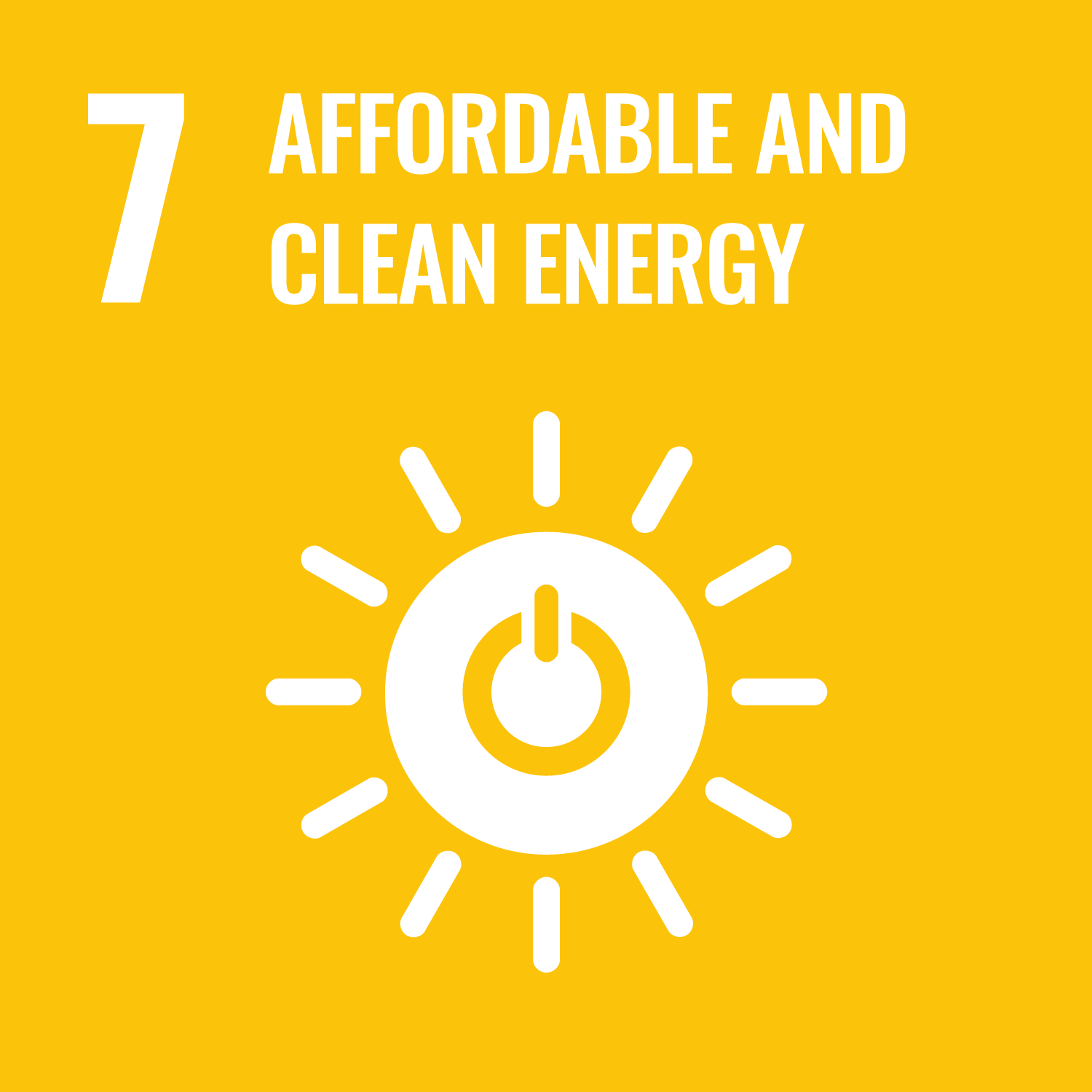 SDG 7 - Affordable and clean energy 